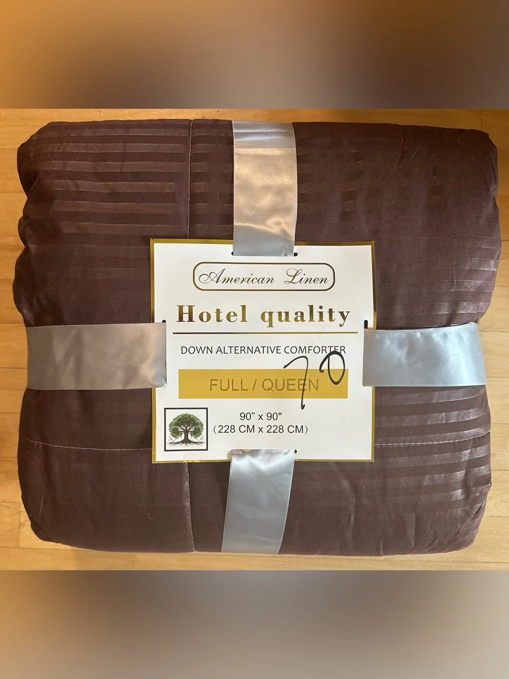 Full/Queen 100% Cotton Down Alternative Comforter -NIP